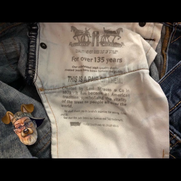 Levi Strauss 562 Mens Button-Fly Jeans Size 36x36 - Picture 3 of 5